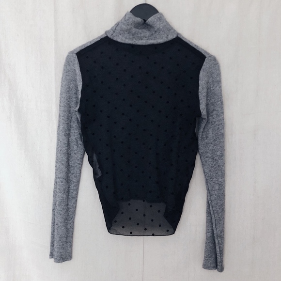 See by Chloe Turtle Neck with Mesh Polka Dot Back - Picture 5 of 6